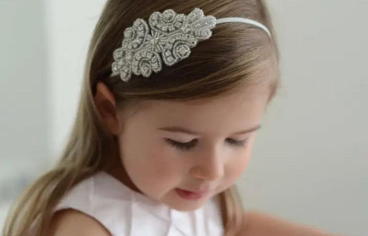 Floral Pearl & Crystal Headband