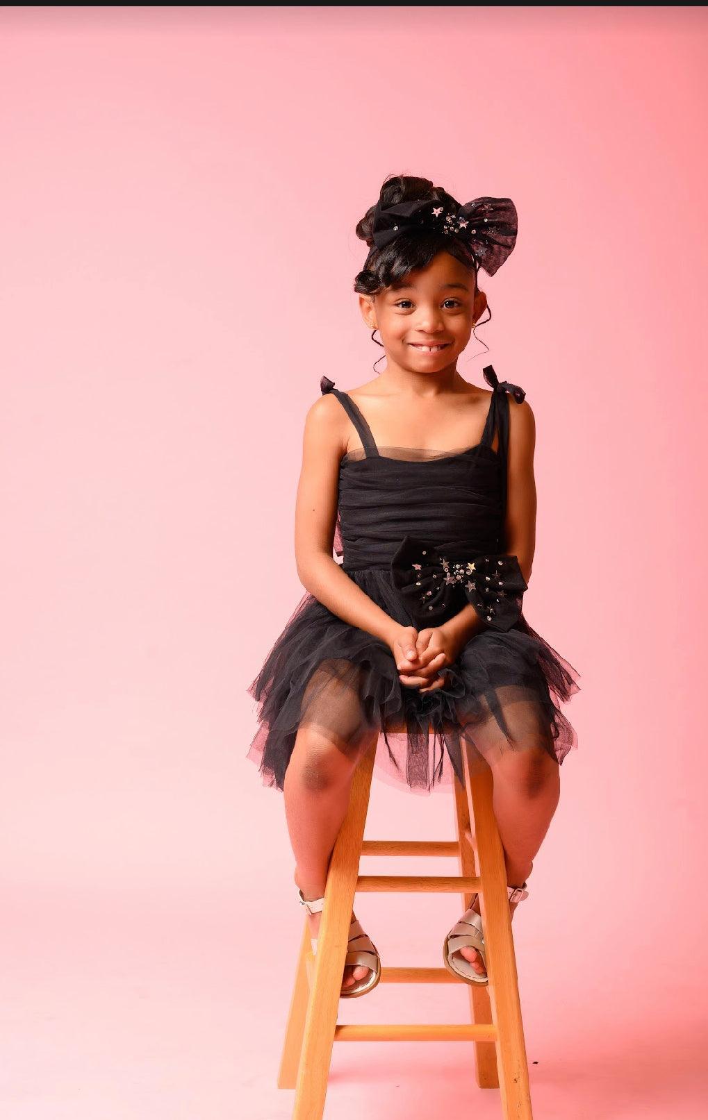 black tutu dress for little girl