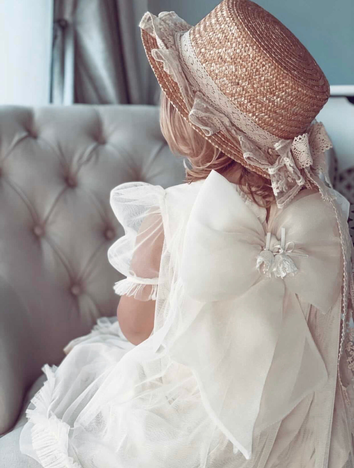 The Angelic Grace Bow Dress