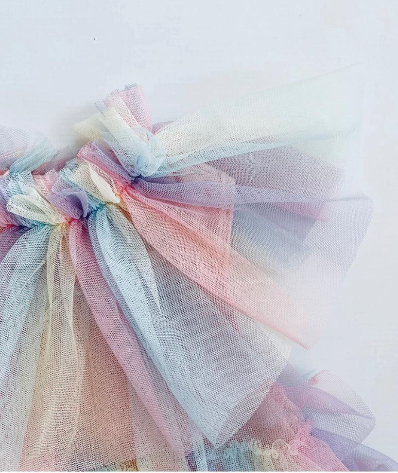 Rainbow Dreams Ruffle Dress