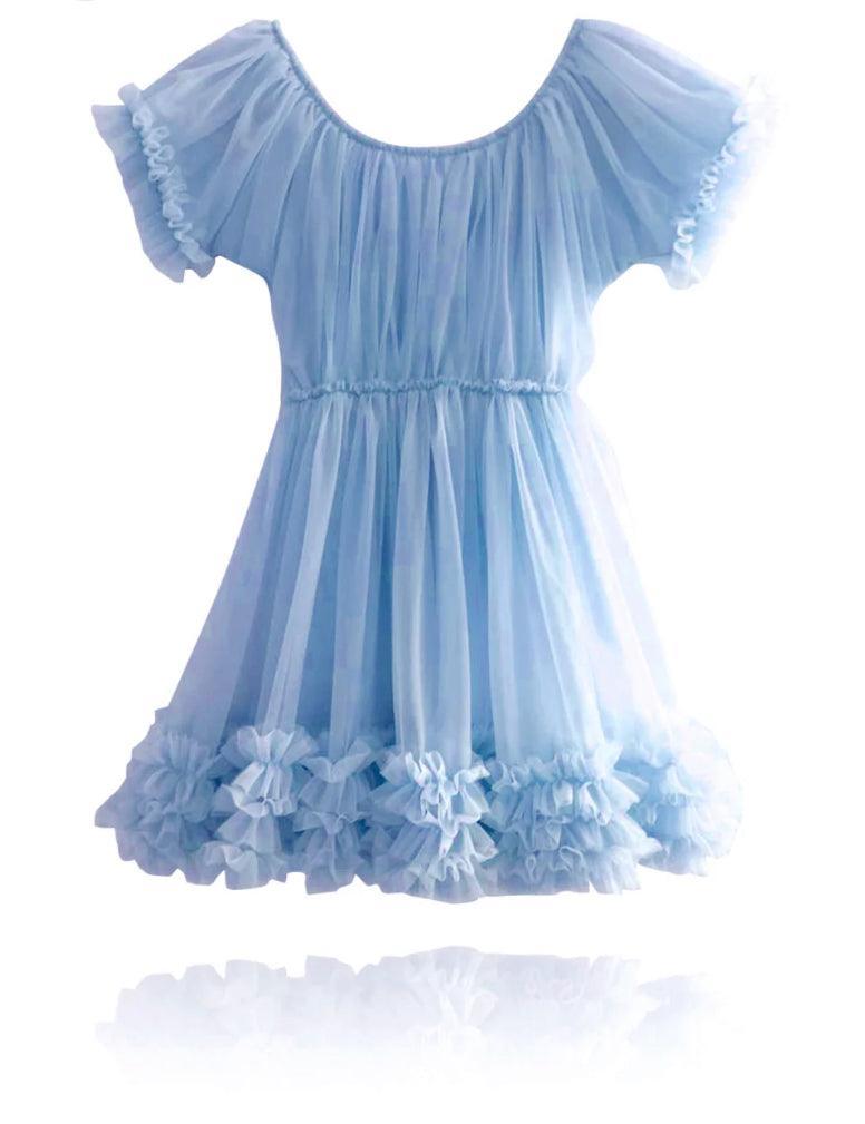 Blue Belle Ruffle Dress
