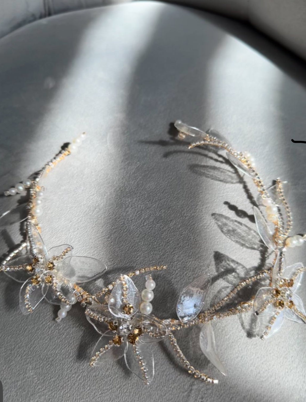 Elegant Floral Crystal Headpiece