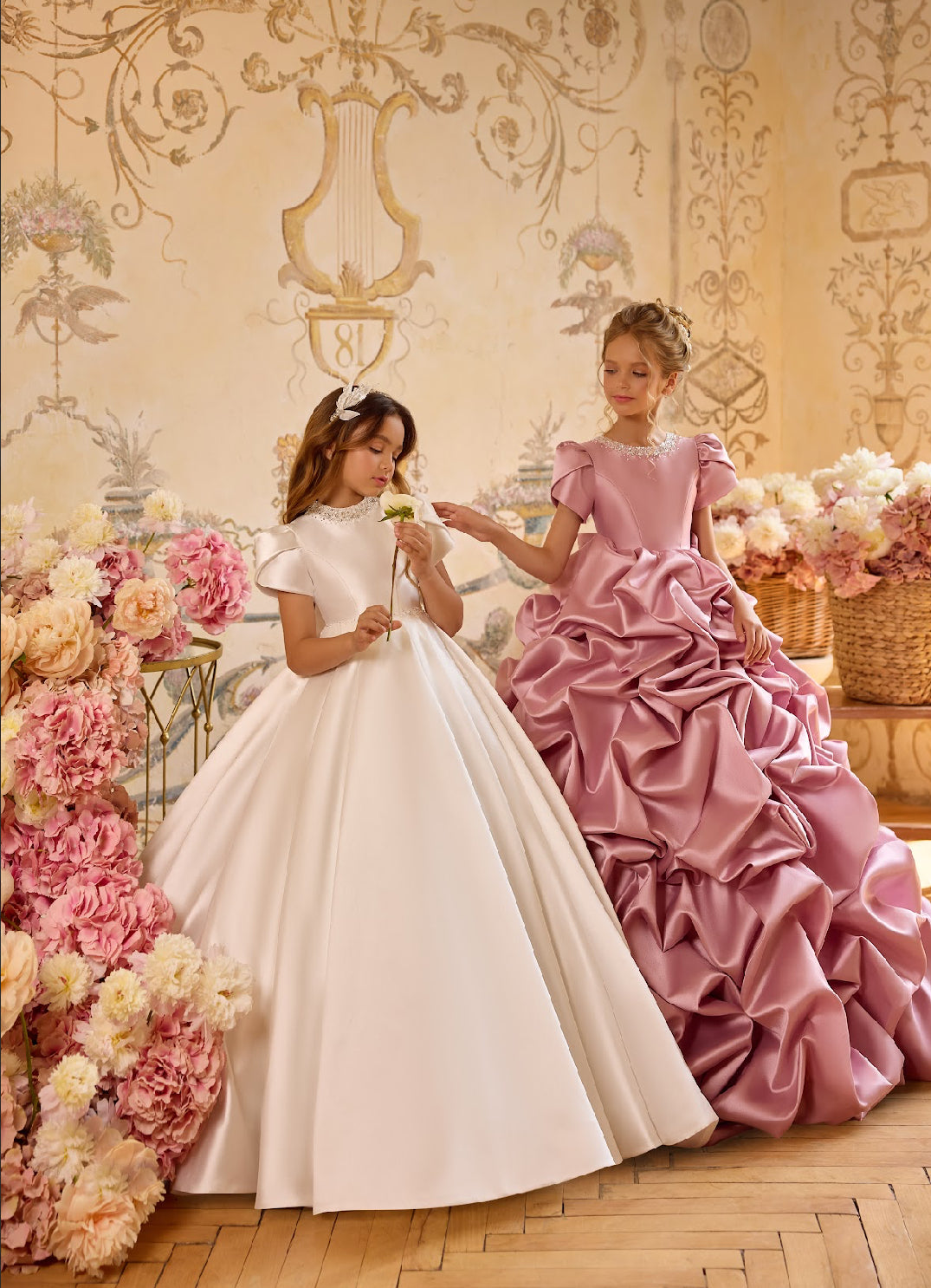 The Seraphina Pearl Bow Gown