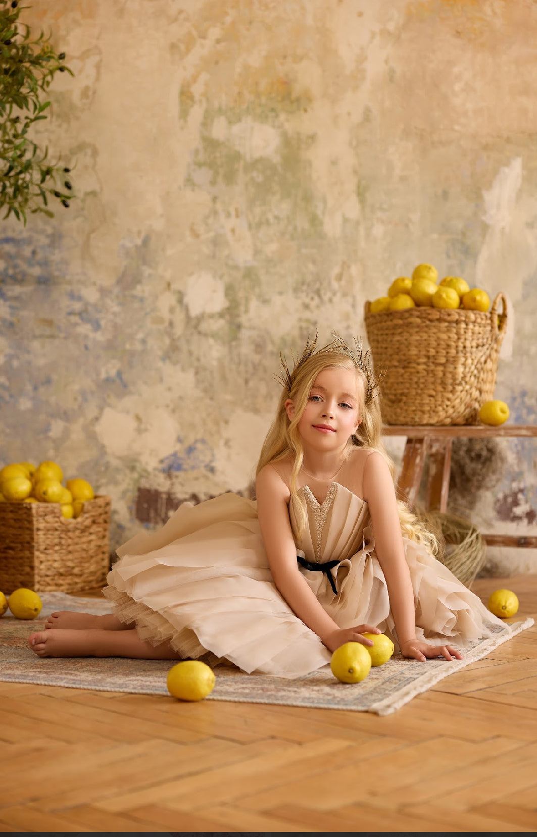 The Luminara Dress – A Golden Whisper of Elegance