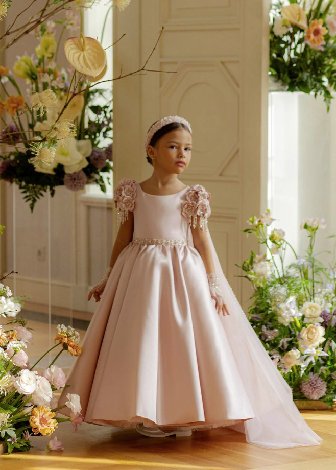 Rose Petal Elegance Gown