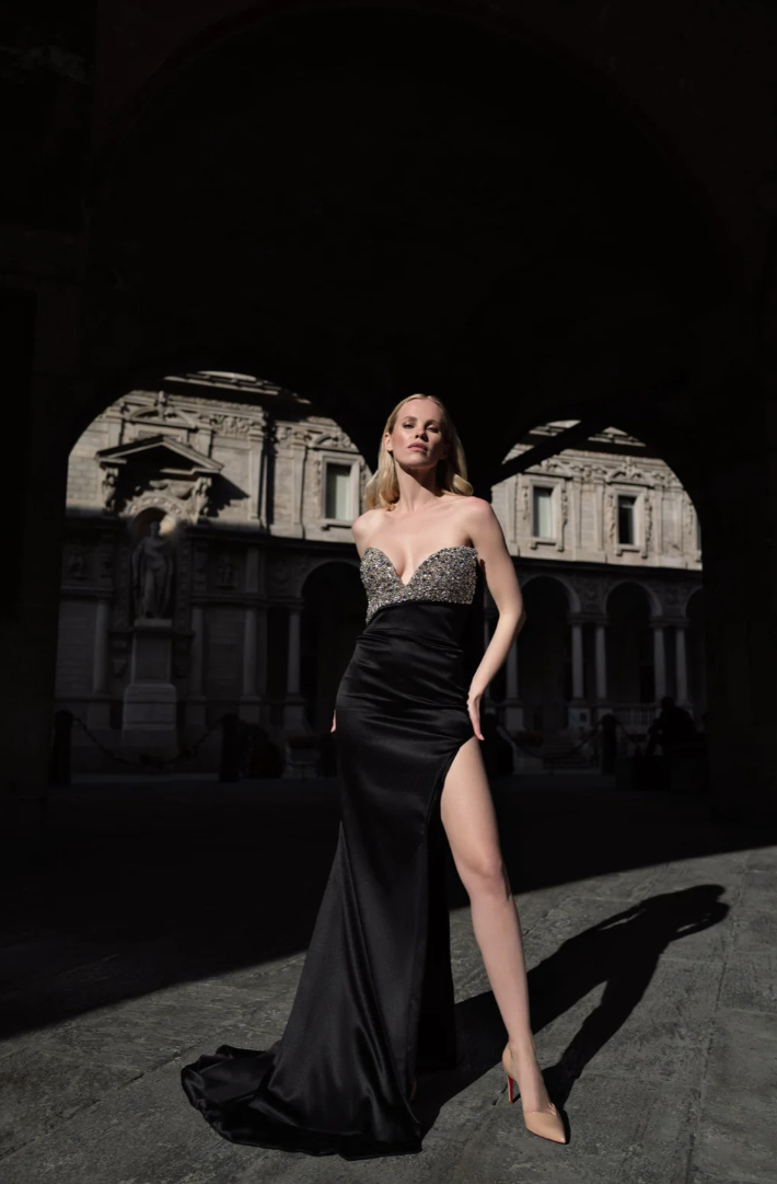 The Nocturne Crystal Siren Gown