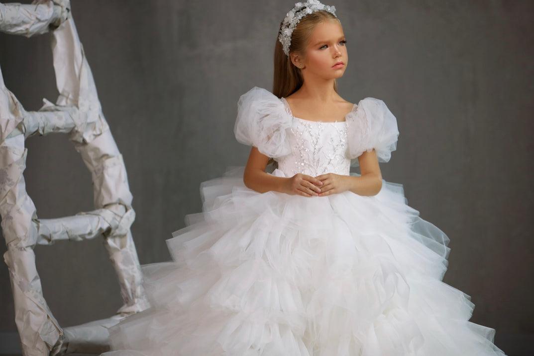 Celeste Ruffle Ball Gown