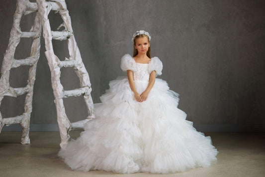 Celeste Ruffle Ball Gown
