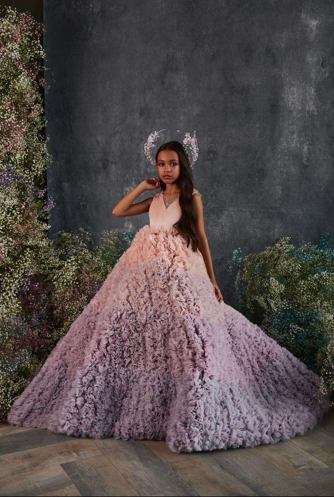 3215 Deluxe Ombre Maxi Dress Pre-order Size 5T-6 3215 Deluxe Ombre Maxi Dress Pre-order Size 5T-6