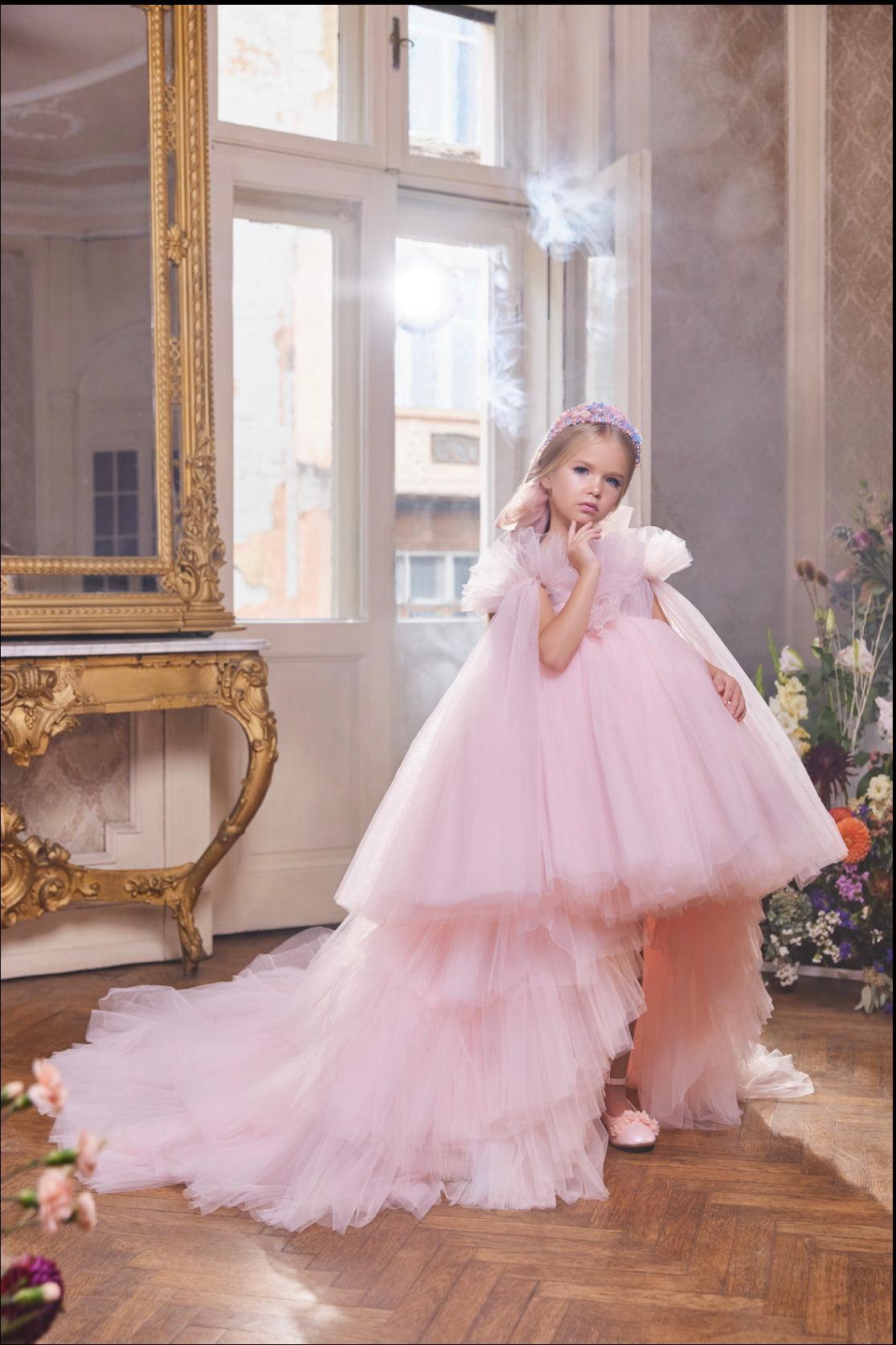 princess kloset dresses Princess Kloset Purple Taffeta Sparkle Sequin Rosette Pageant Party Dress Girl 4