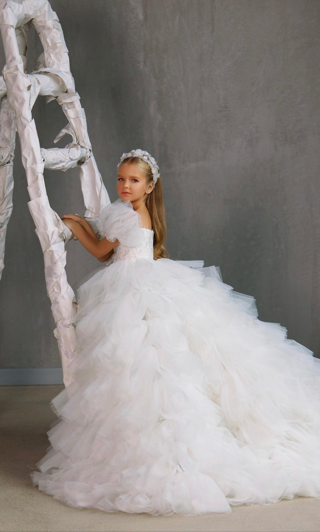 Celeste Ruffle Ball Gown