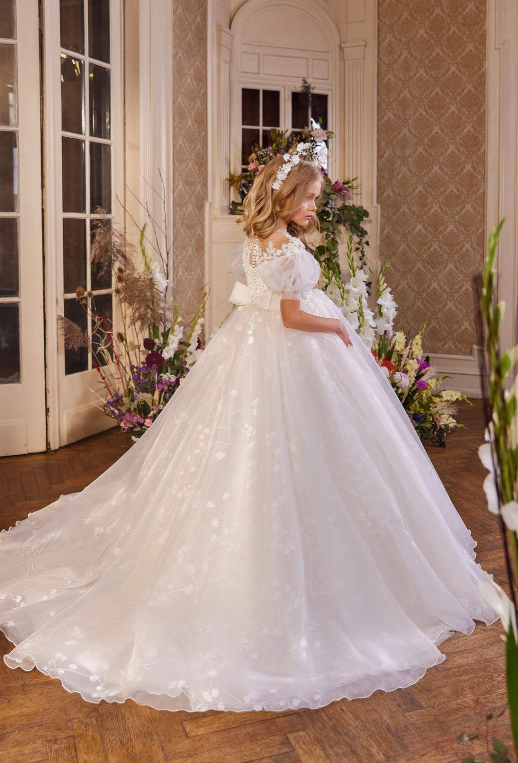 Ophelia Blossom Lace Gown