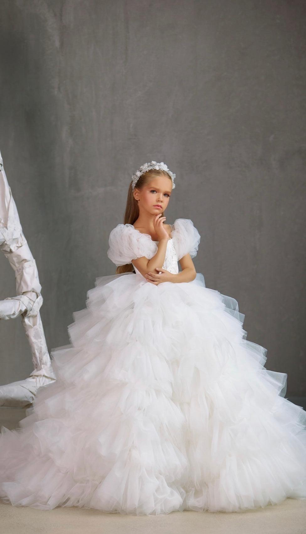 Celeste Ruffle Ball Gown