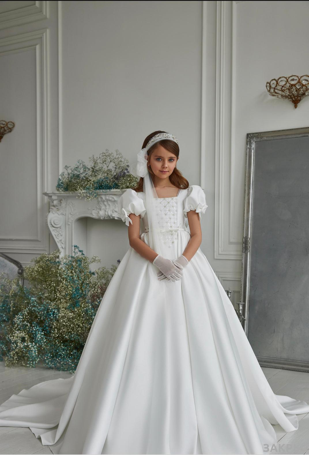 Celestina Satin Grace Gown