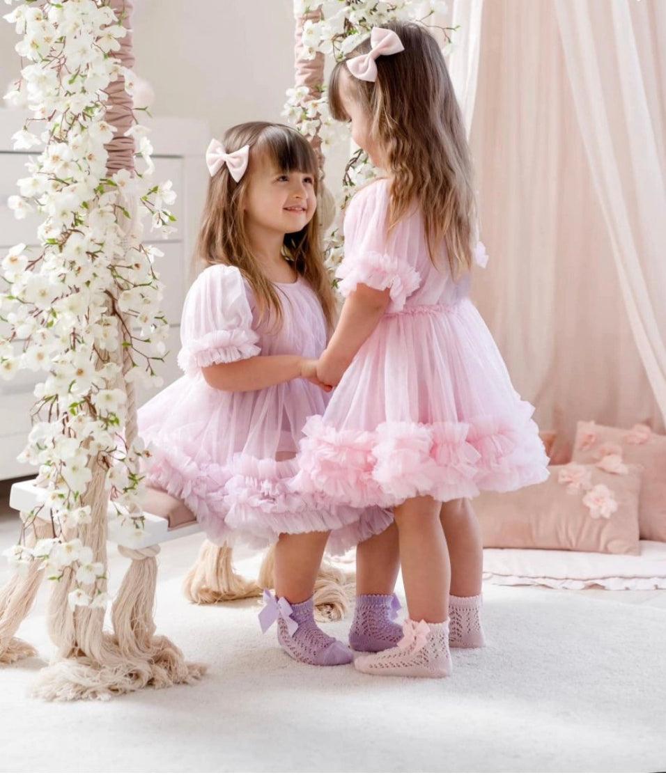 pink frilly princess dress Rose Princess Dress