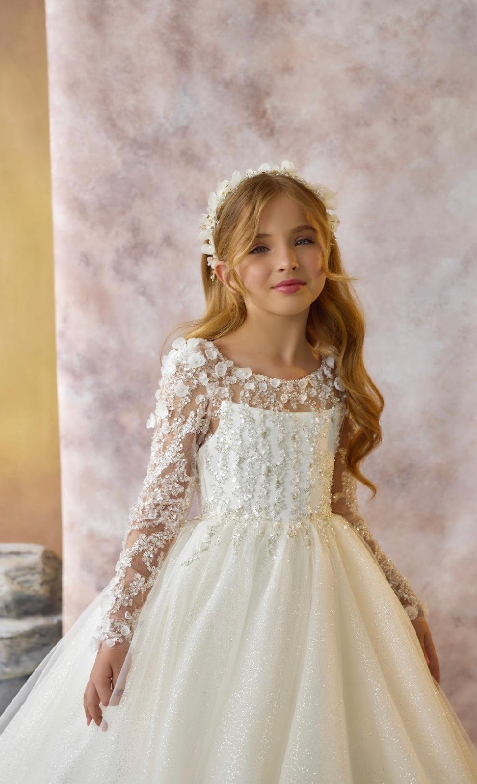 Enchanting Ivory Blossom Dress