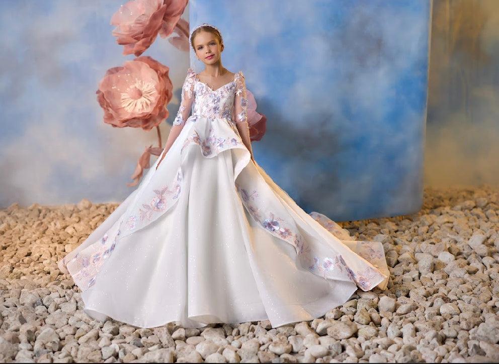 Floral Symphony Gown