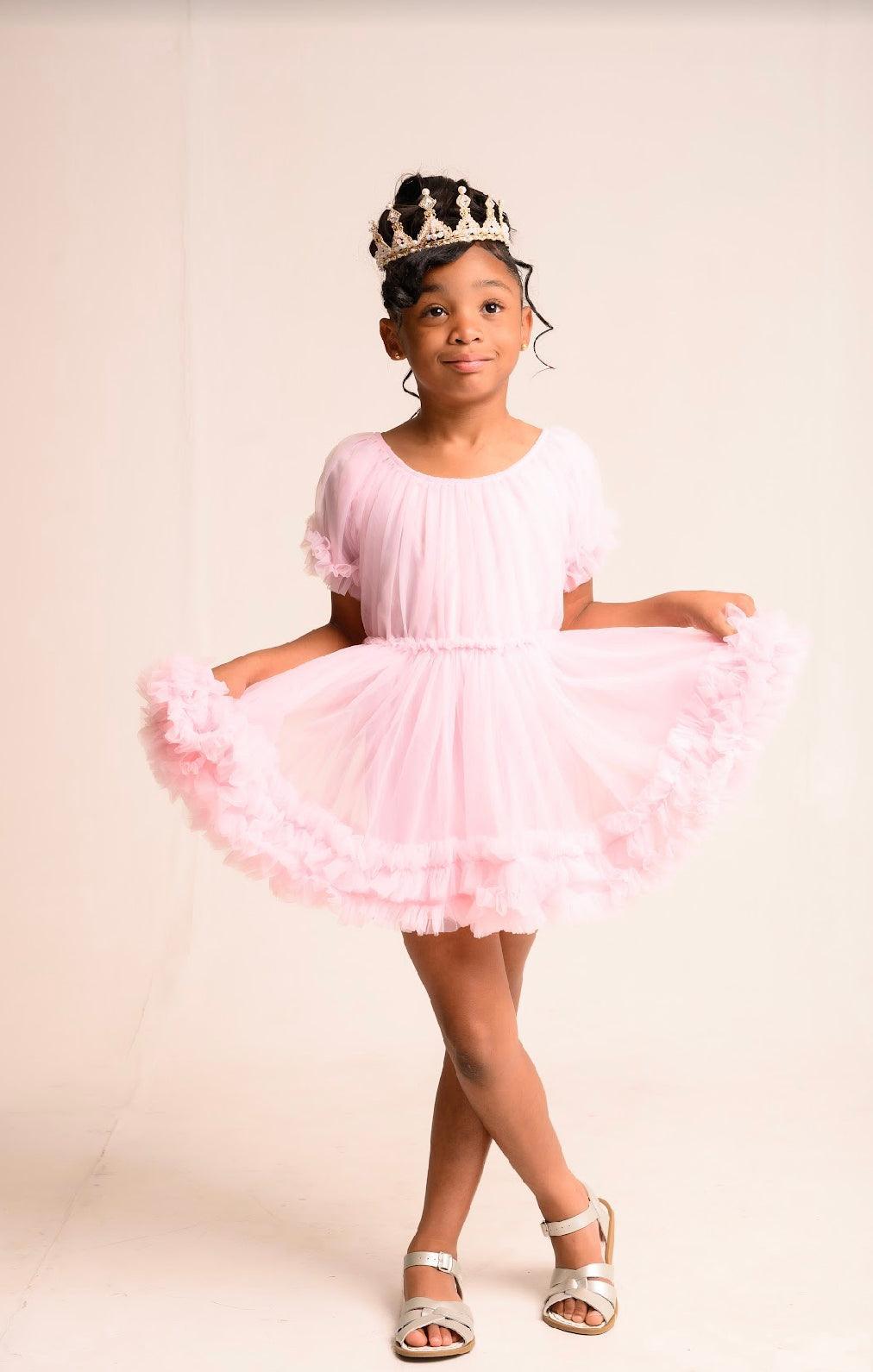 pink frilly princess dress Ruffled Layered off Shoulder Princess Dress Dinner Party cocktail pink Dress