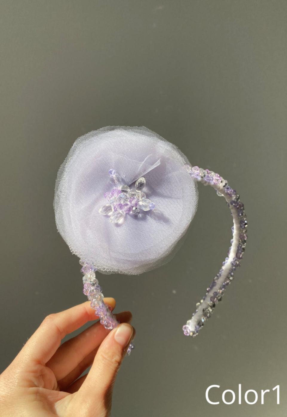 Dreamy Rosette Beaded Headband