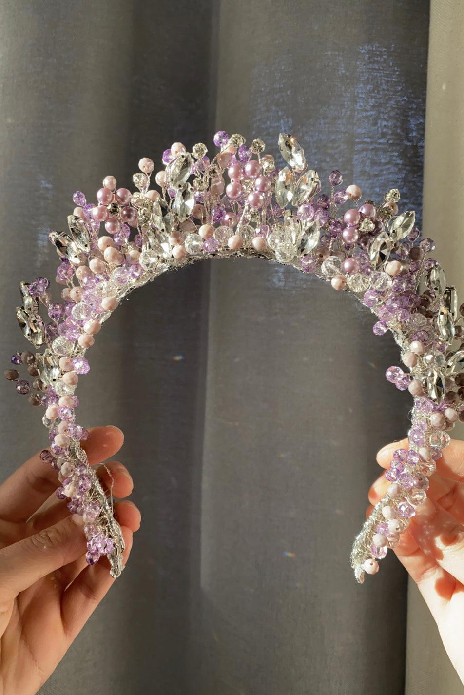 Lavender Crystal Tiara