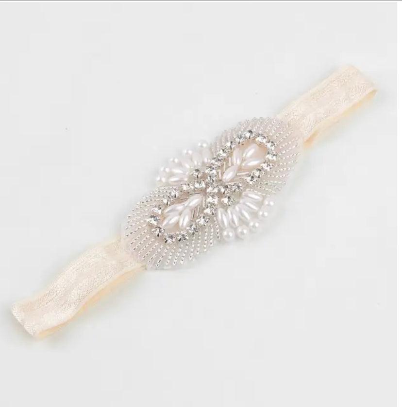 Faux Pearl Baby Headband