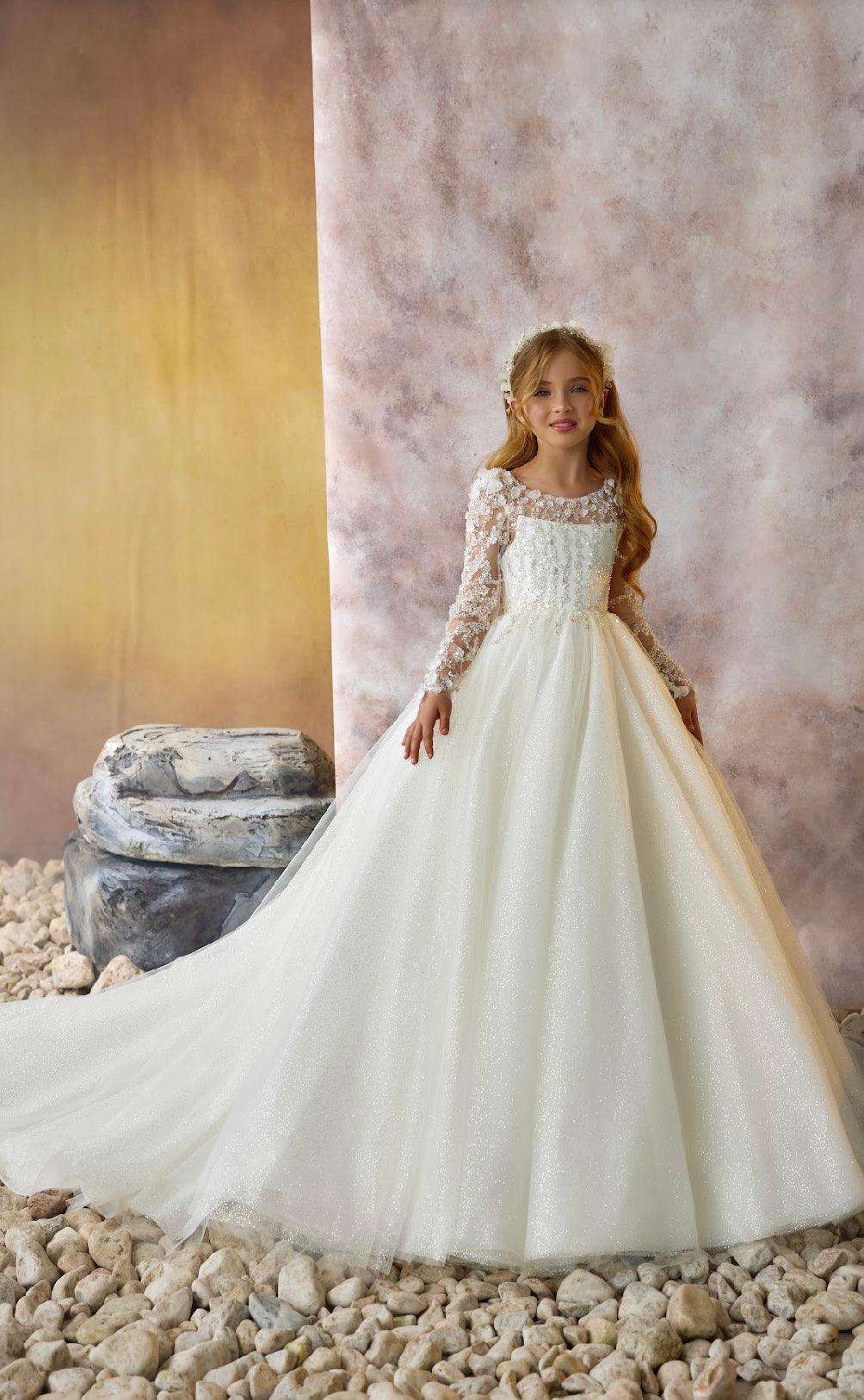 Enchanting Ivory Blossom Dress