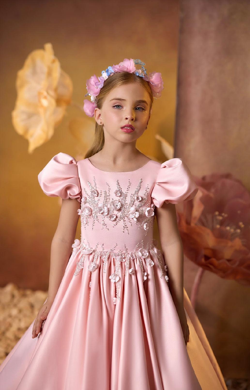 Blushing Petals Princess Gown