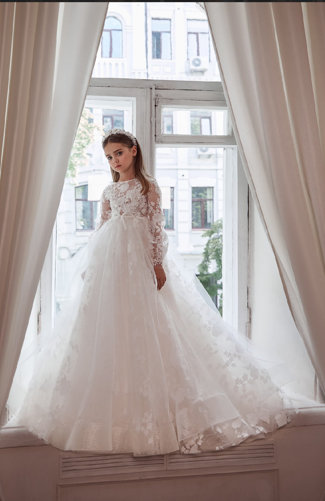 The Celestial Lace Princess Gown