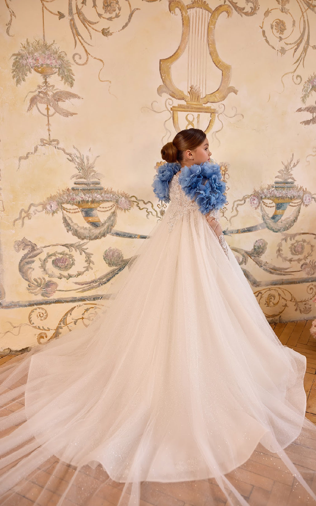 The Celestielle Gown – Blue Garden Majesty