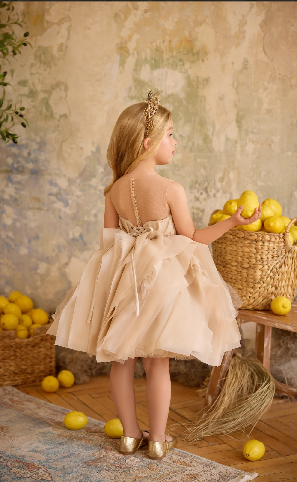 The Luminara Dress – A Golden Whisper of Elegance