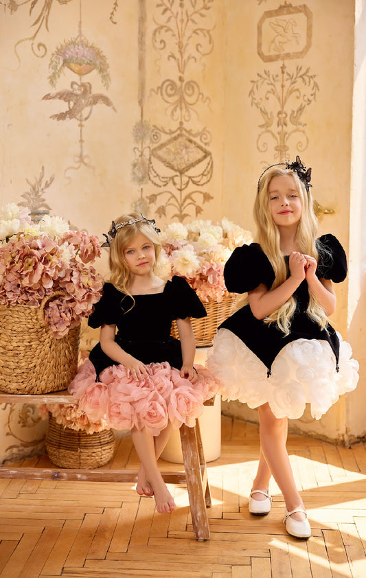 Midnight Bloom Couture Dress