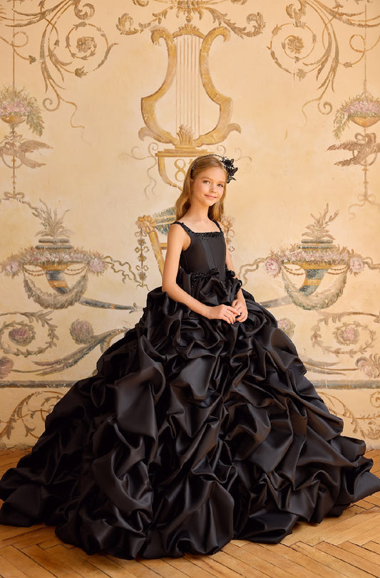 Majestic Ruffle Gown