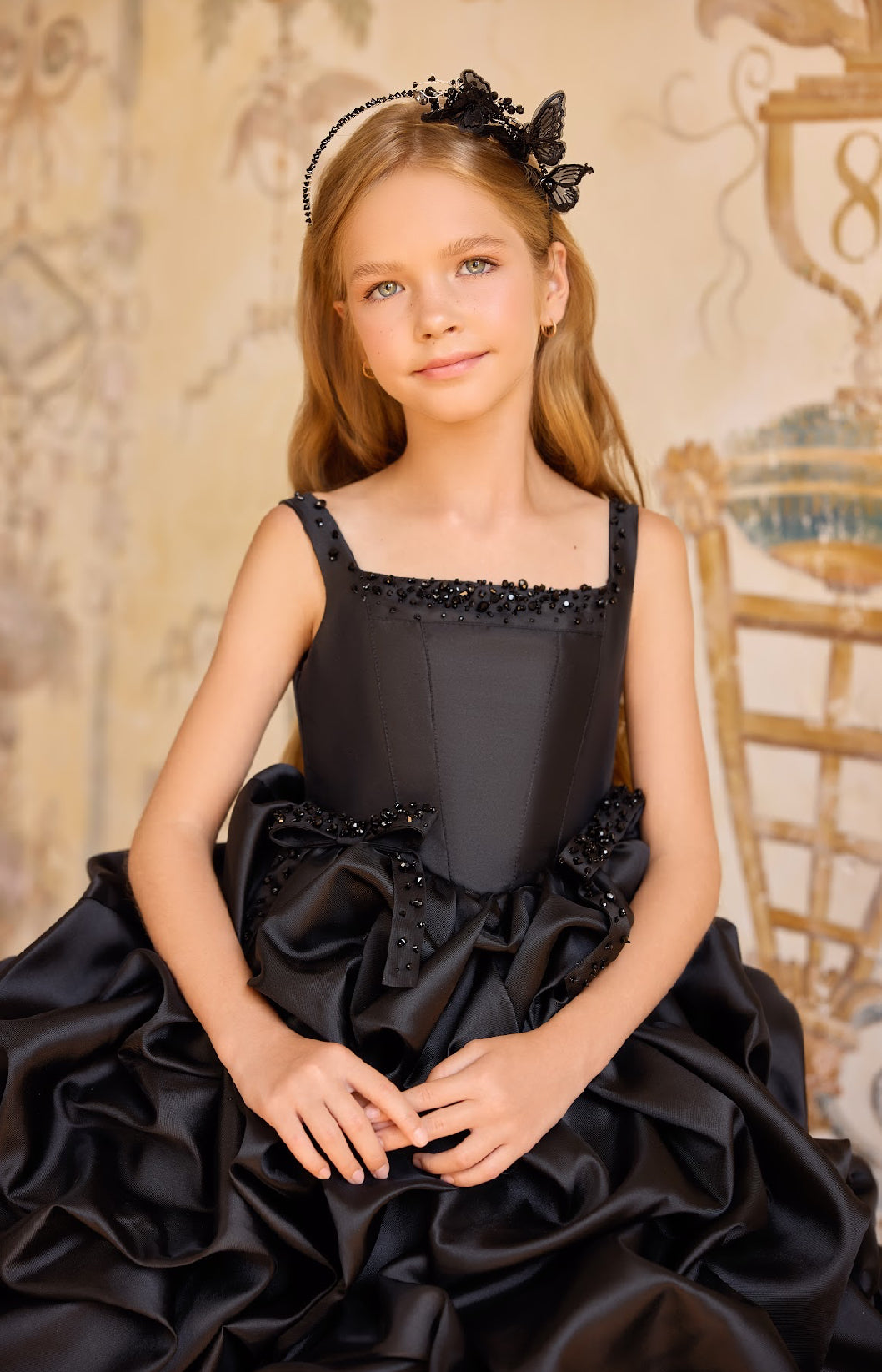 Majestic Ruffle Gown
