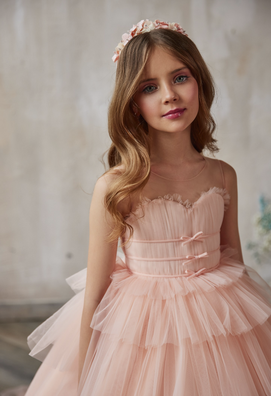 Peach Blush Crown Headband