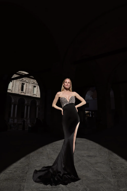 The Nocturne Crystal Siren Gown