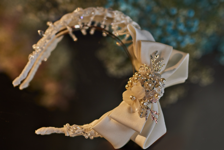 Crystal Elegance Bow Headband