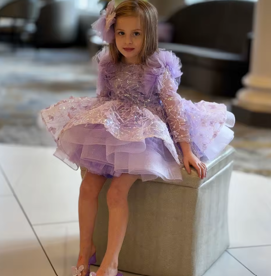 The Aurora Twinkle Tulle Dress & Matching Hair Bow