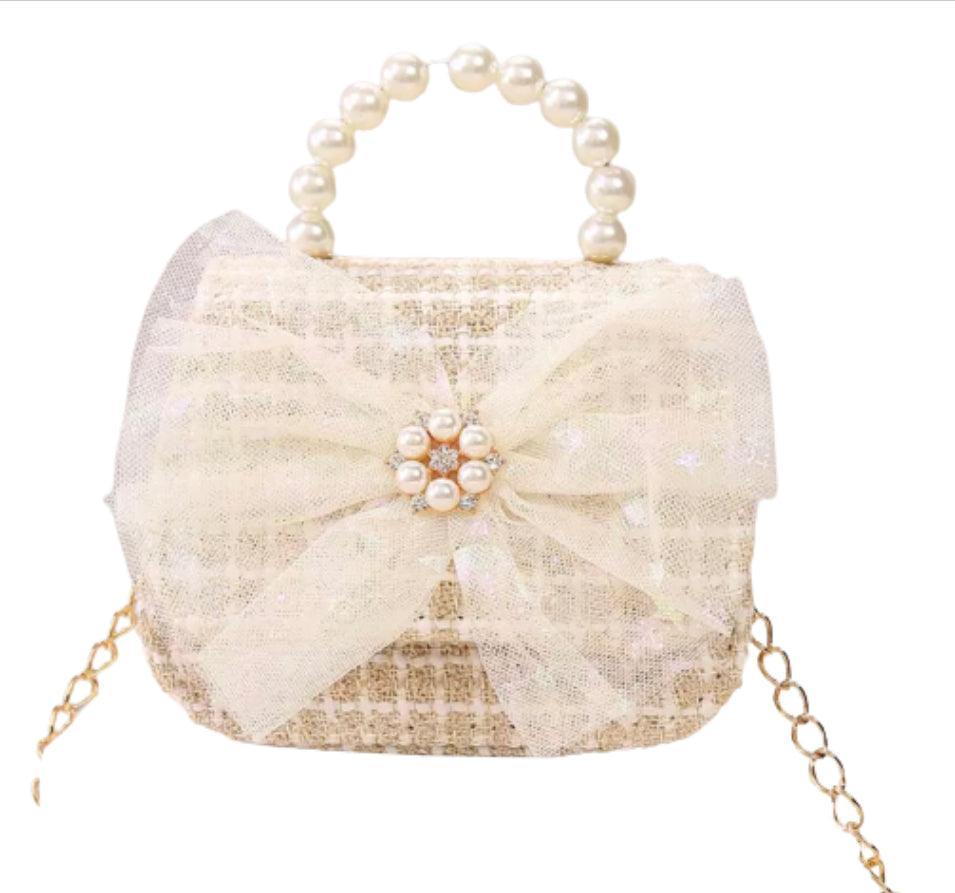 Ivory Tweed Purse