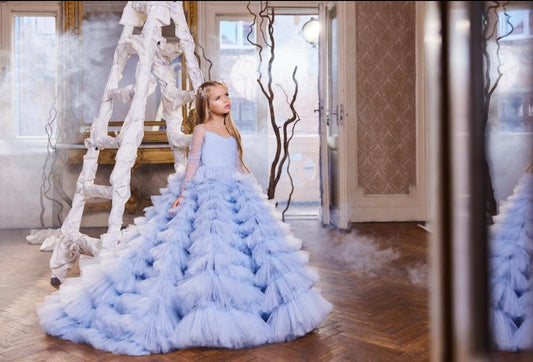 The Dreamy Tulle Cascade Gown