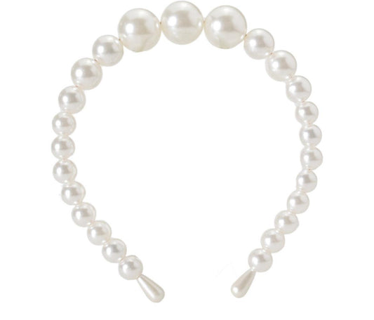 Medium Classic  Pearl Headband