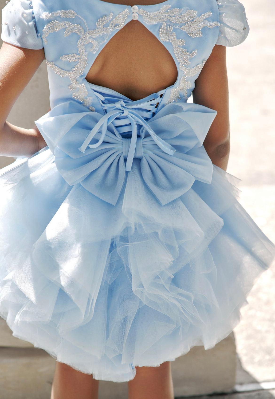 Dreamy Blue Ruffled Dress