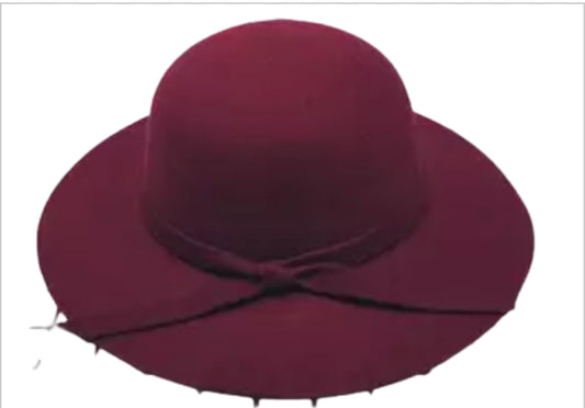 Girl Burgundy Hat