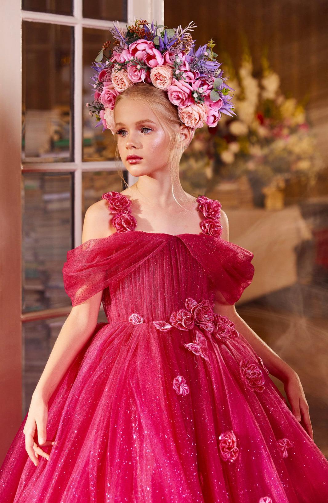 Pink and Lavender Tulle Ball Gowns