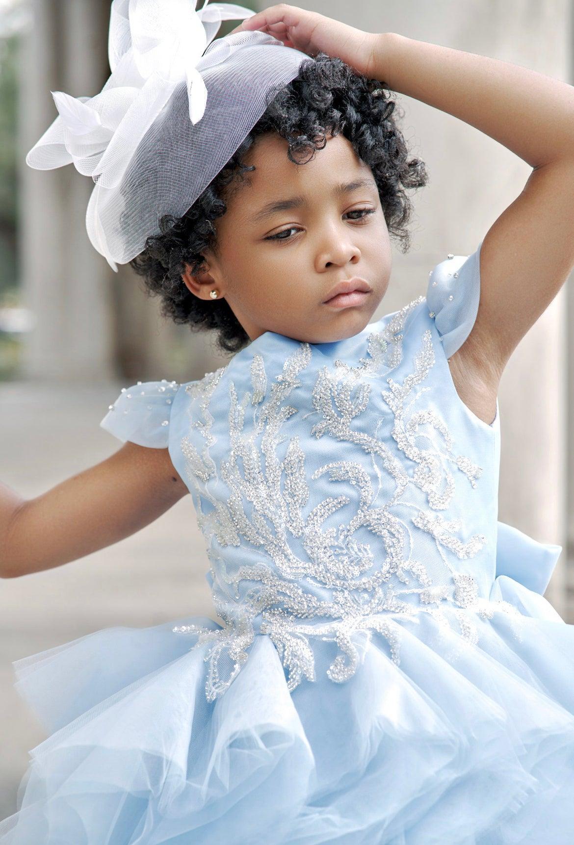 Dreamy Blue Ruffled Dress