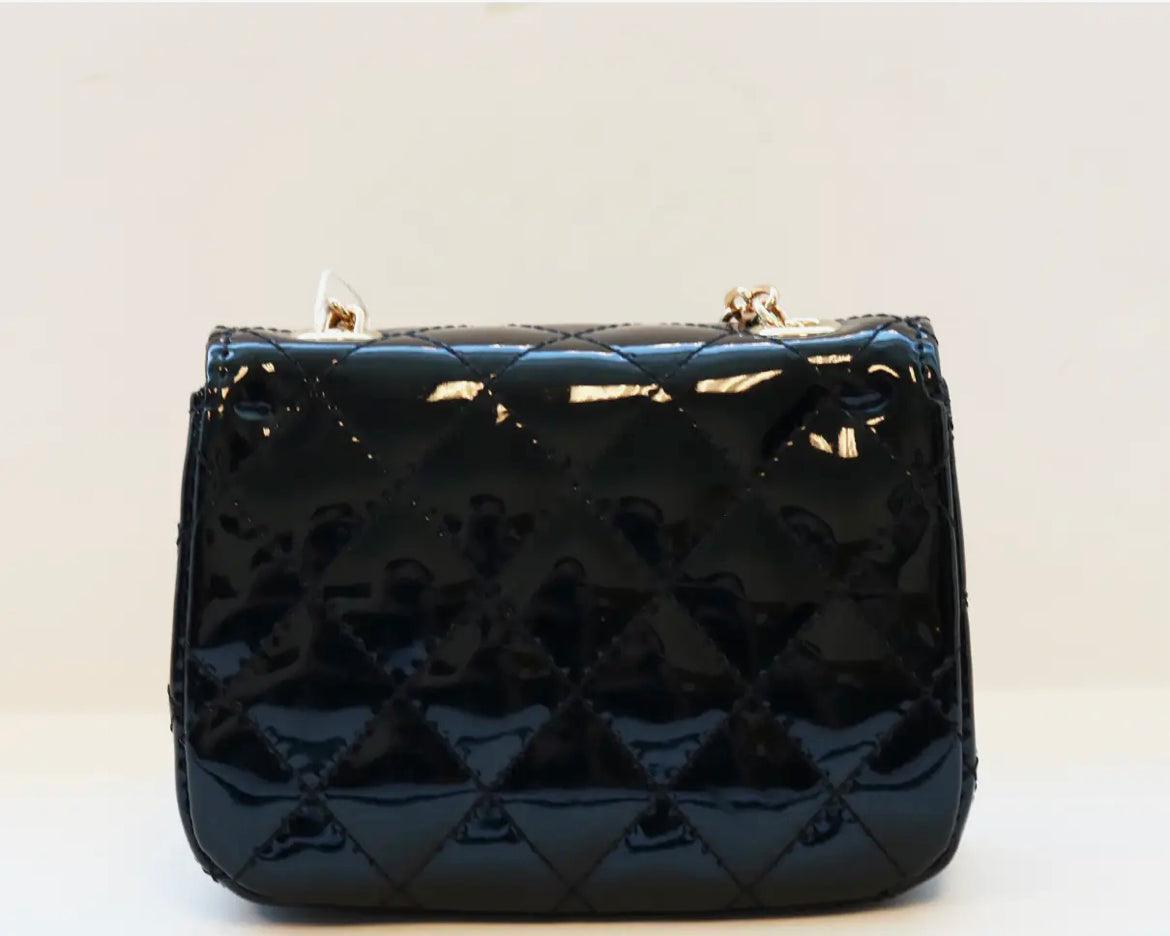 Black Diamond Embellished Crossbody