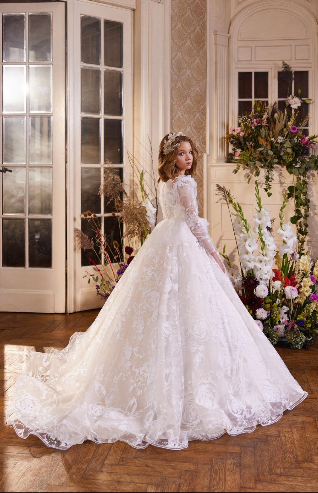 The Enchanted Rose Lace Gown