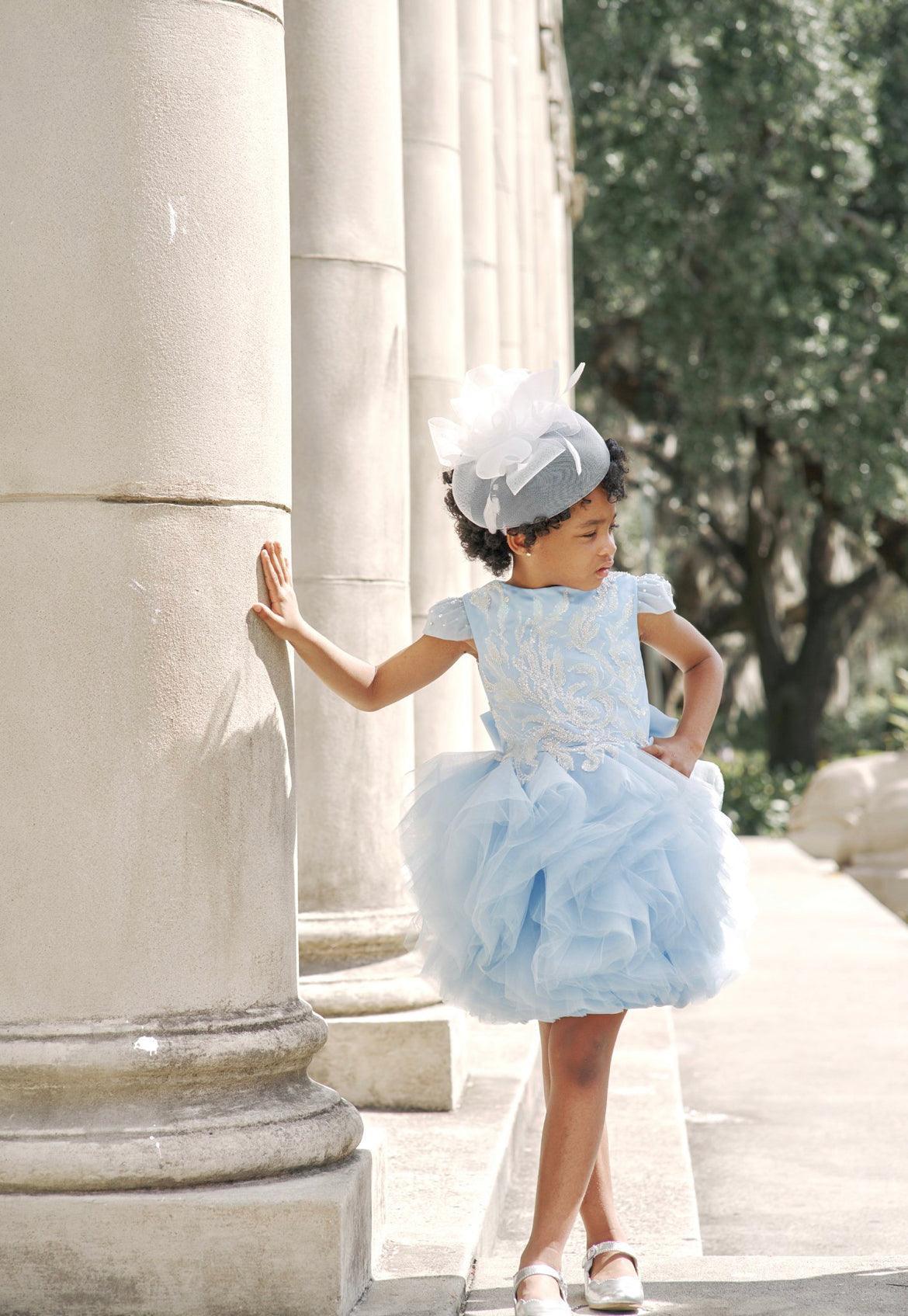 Dreamy Blue Ruffled Dress